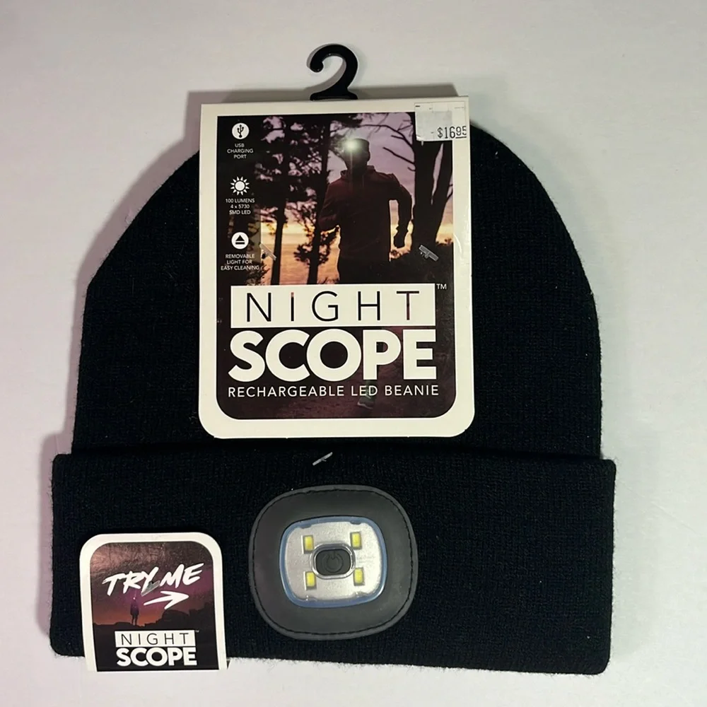 NWT Night Scope Rechargeable LED Beanie - Picture 1 of 6